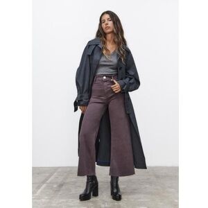 NWT• Zara • ZW Marine Straight Leg • Sz 0 • Lilac